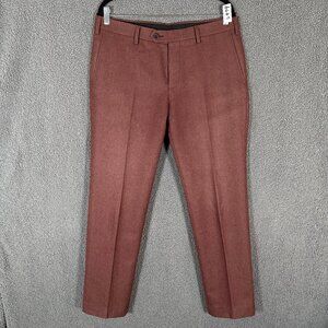 Spier & Mackay Wool Trouser Pants - Men's Size 34*29 - Brown Red